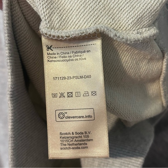 Scotch & Soda Crewneck. Gray. Flowers. Small. - Picture 7 of 7